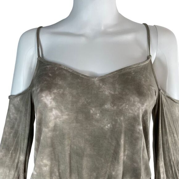 American Eagle Women's Soft & Sexy Plush Cold Shoulder Long Sleeve Shirt Size M - Picture 2 of 5